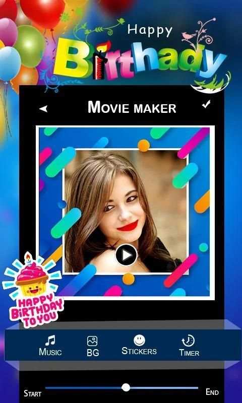 Birthday Wishes – Photo video Maker with music screenshot 2