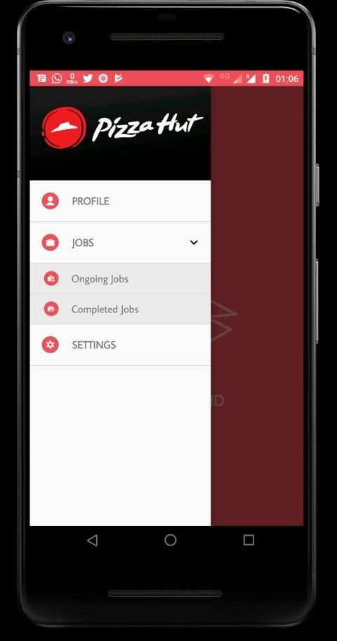 Pizza Hut Rider Tracking App screenshot 1