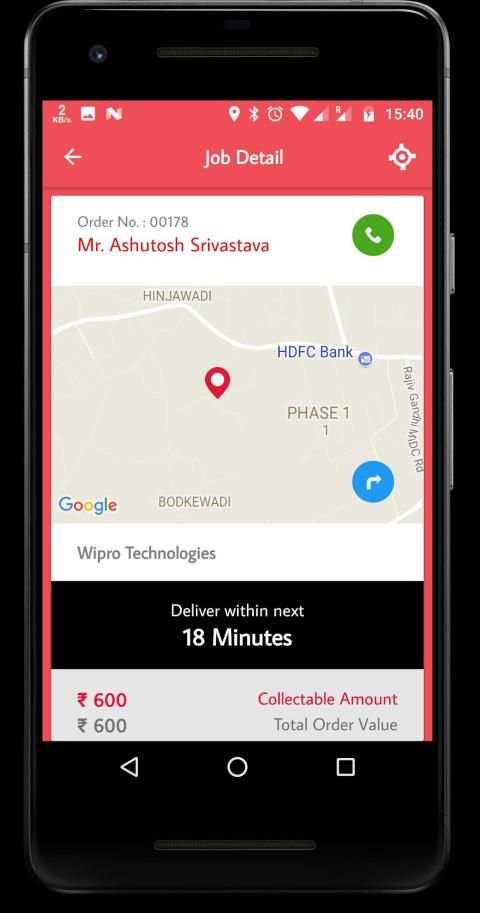 Pizza Hut Rider Tracking App screenshot 4