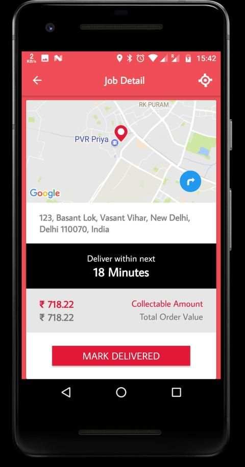 Pizza Hut Rider Tracking App screenshot 3