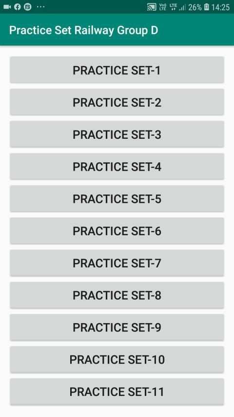 Practice Set Railway Group D Exam स्क्रीनशॉट 6
