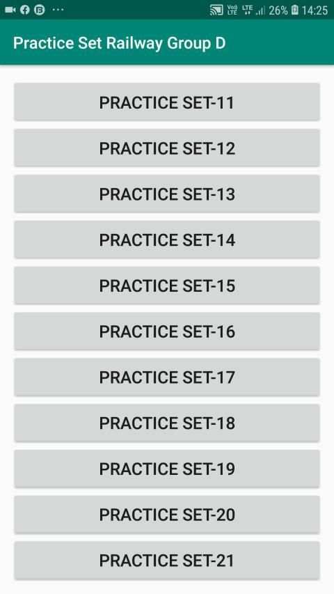 Practice Set Railway Group D Exam स्क्रीनशॉट 5