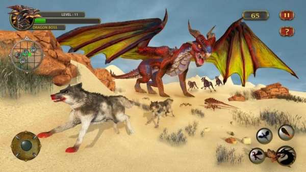 Dragon Simulator Attack 3D Game screenshot 2