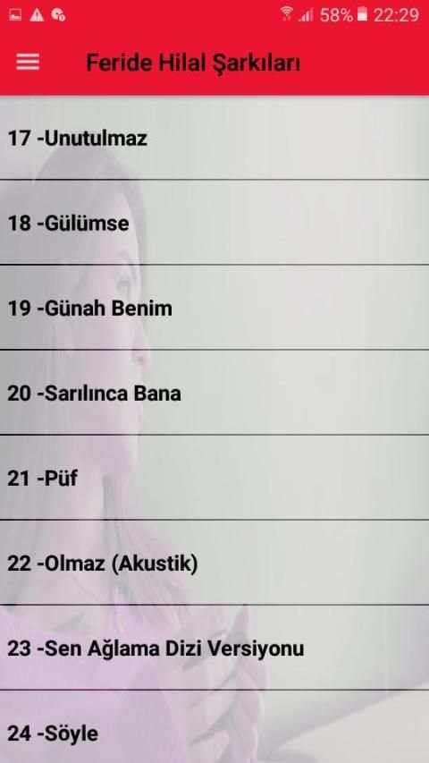 Feride Hilal Sarkilari screenshot 1