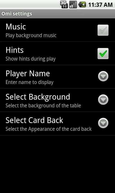 Omi Card Game screenshot 1