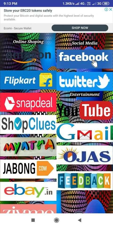 Pocket All Apps-Online shoping,Entertainment,etc. screenshot 7