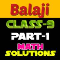 9th class math solution in hindi Balaji part1 on 9Apps