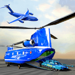 US Police Plane Transporter - Transport Simulator आइकन