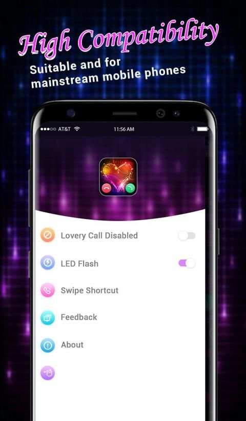 Lovely Call - Call Flash,Caller Show स्क्रीनशॉट 2