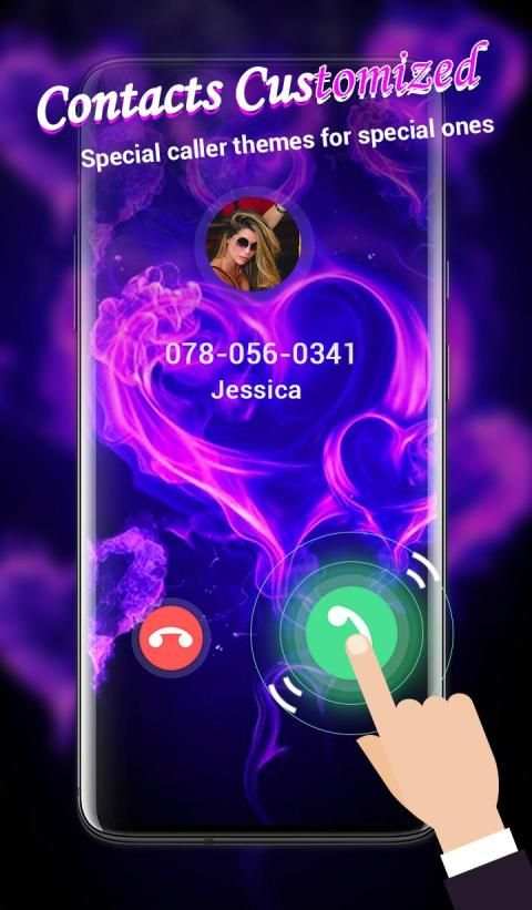Lovely Call - Call Flash,Caller Show स्क्रीनशॉट 3
