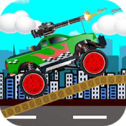 Monster Truck game with Gun Climb Shooting