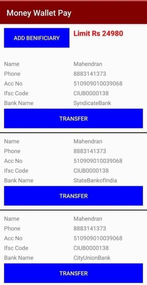 Money Wallet Pay स्क्रीनशॉट 2