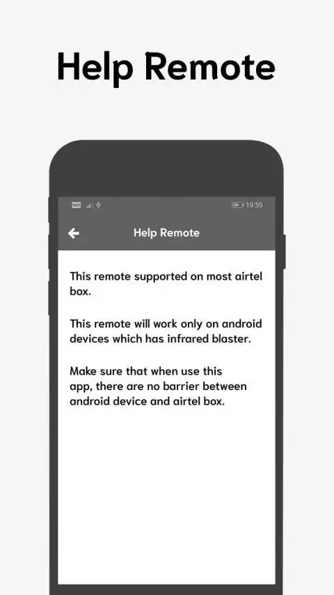 Remote For Airtel Box screenshot 1