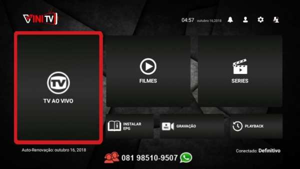 TV VINITV - Versão Tv Box screenshot 1