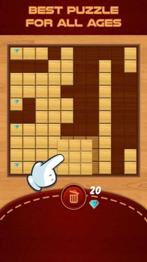 Block Puzzle : Classic Wood screenshot 1
