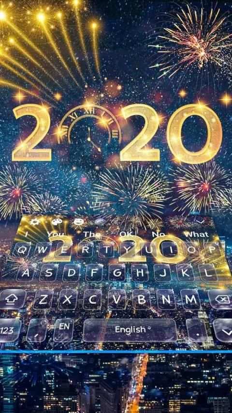 New Year 2020 Happy Keyboard screenshot 3
