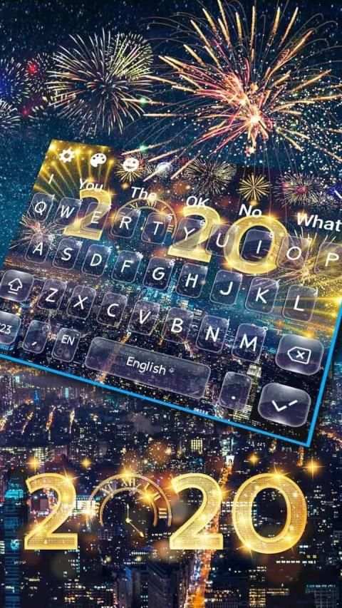 New Year 2020 Happy Keyboard screenshot 2