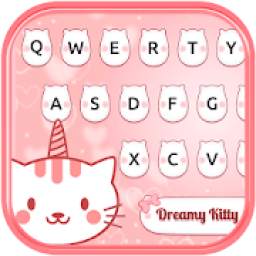 Dreamy Cute kitty keyboard