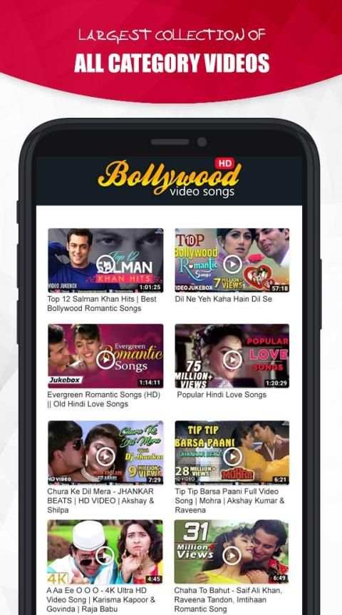 Hindi Video Songs - Bollywood Video Songs स्क्रीनशॉट 1