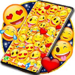 Emoji Live Wallpaper ❤️ Wink Emoji Hearts Themes