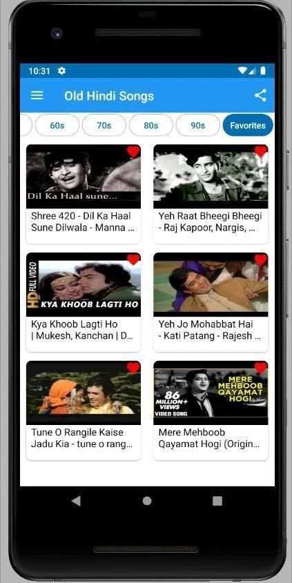 Old Hindi Songs स्क्रीनशॉट 2