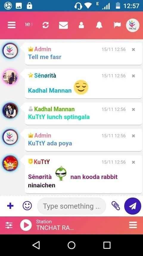 Tamil Chat - Tamil Chat Room App - TNCHAT.IN screenshot 1