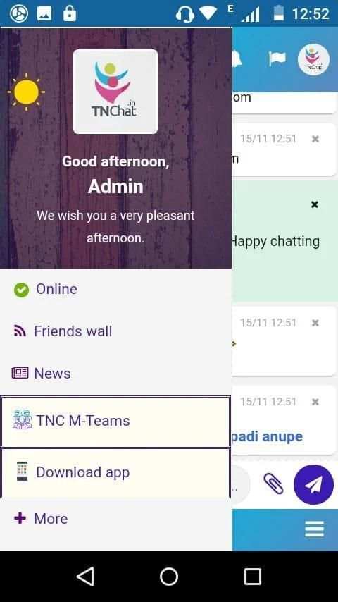 Tamil Chat - Tamil Chat Room App - TNCHAT.IN screenshot 2