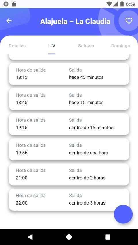 Buses Costa Rica. Horarios de Bus y Tarifas. screenshot 4