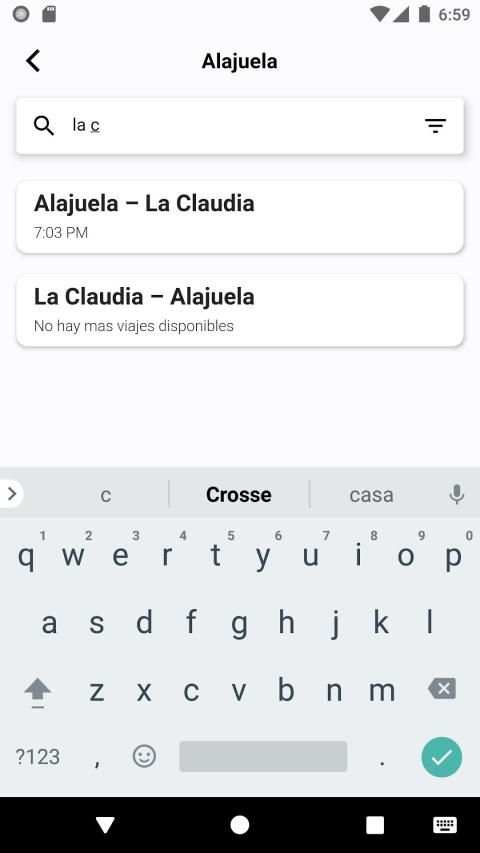Buses Costa Rica. Horarios de Bus y Tarifas. screenshot 2