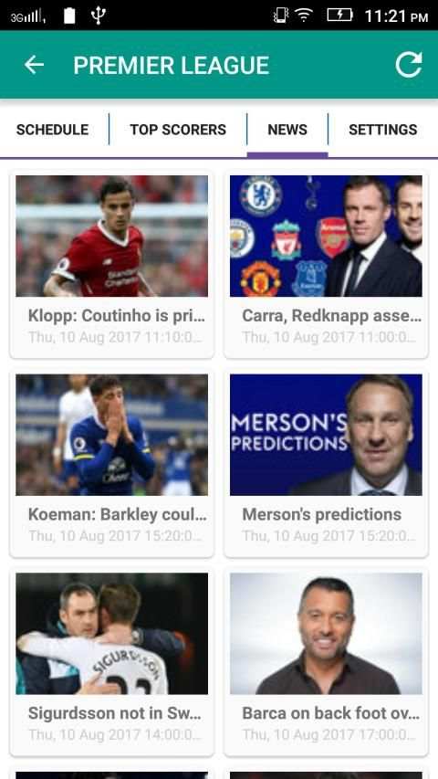 Football Live Scores screenshot 1