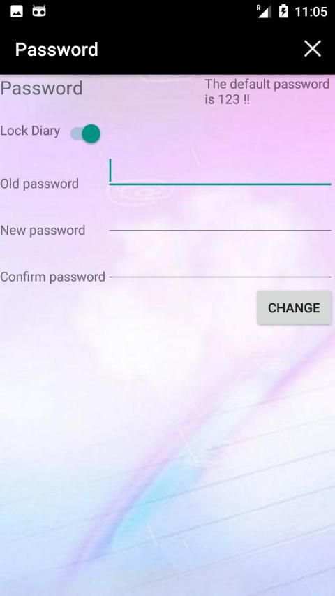 Diary App with Password स्क्रीनशॉट 2