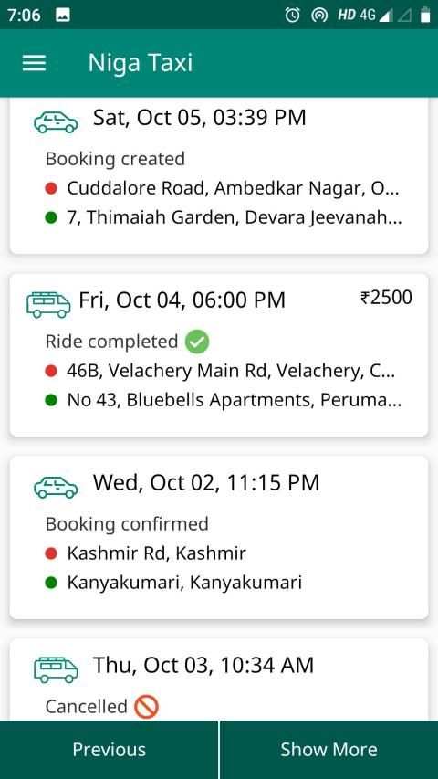 Niga Taxi स्क्रीनशॉट 1