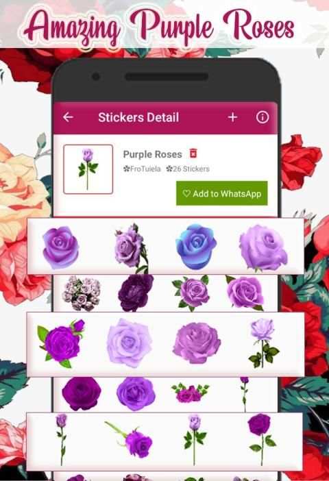 *Flowers Stickers For Whatsapp - WAStickersApps* скриншот 2