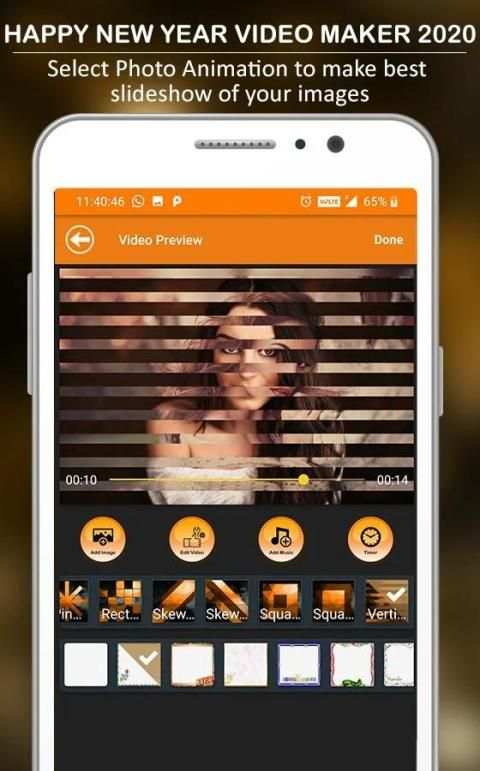 Happy New Year Photo Video Maker 2020 screenshot 4