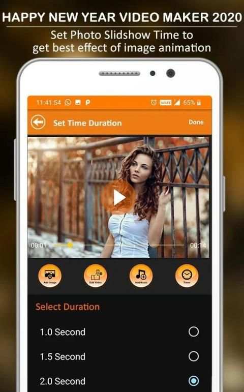 Happy New Year Photo Video Maker 2020 screenshot 1