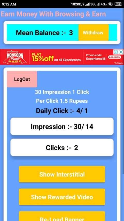 Browsing And Earn स्क्रीनशॉट 2