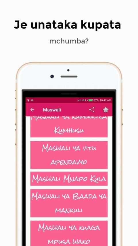 Maswali ya Kutongoza 2020 screenshot 4