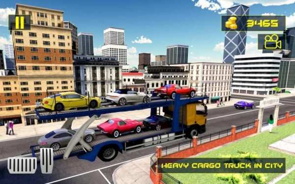 Real Car Transporter Truck Driving Simulator screenshot 2