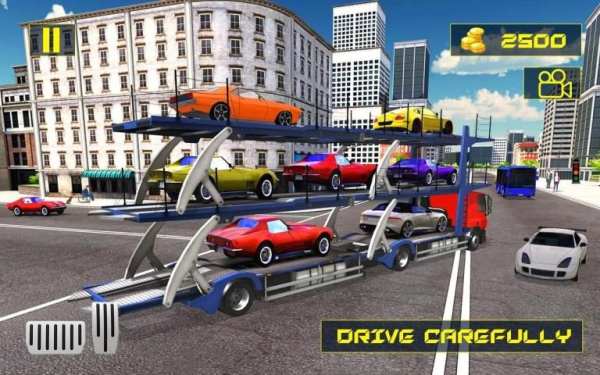 Real Car Transporter Truck Driving Simulator screenshot 4