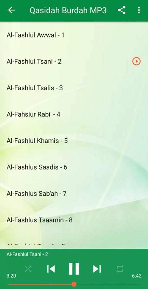 Qasidah Burdah MP3 Offline screenshot 7