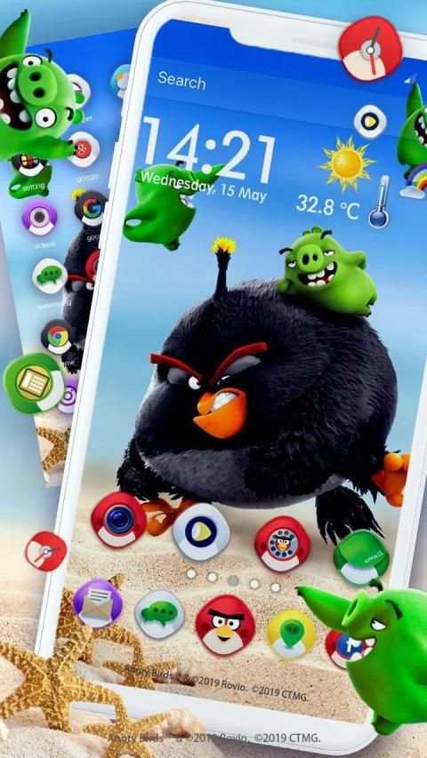 Angry Birds Bad Pigs Themes & Live Wallpapers screenshot 4