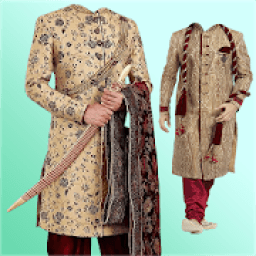 Man Sherwani Photo Suit Studio Editor आइकन
