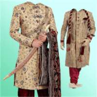 Man Sherwani Photo Suit Studio Editor on 9Apps