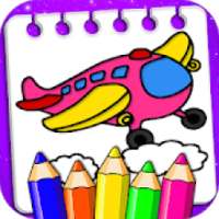 Planes Coloring Book & Drawing Game