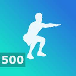 500 Squats - Leg Workouts, Home Fitness for Men