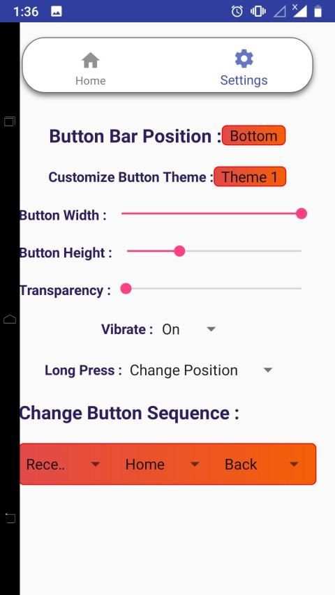Secure Soft Key - Home Back Button स्क्रीनशॉट 2