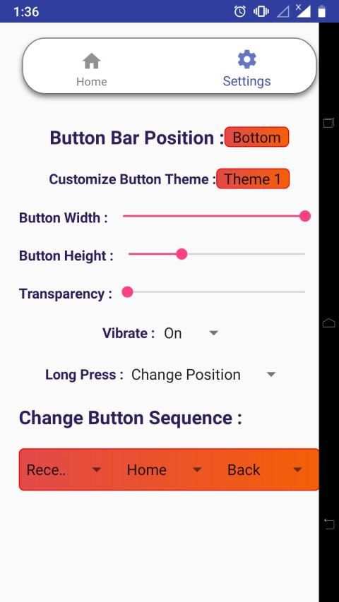 Secure Soft Key - Home Back Button स्क्रीनशॉट 1