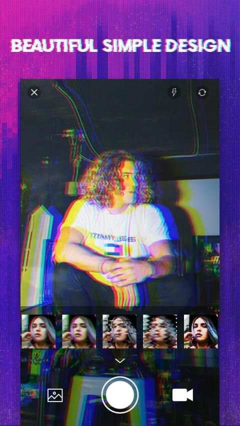 3D Glitch Photo Effects - Camera VHS Camcorder screenshot 4