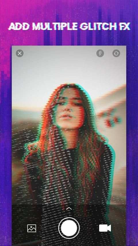 3D Glitch Photo Effects - Camera VHS Camcorder screenshot 1
