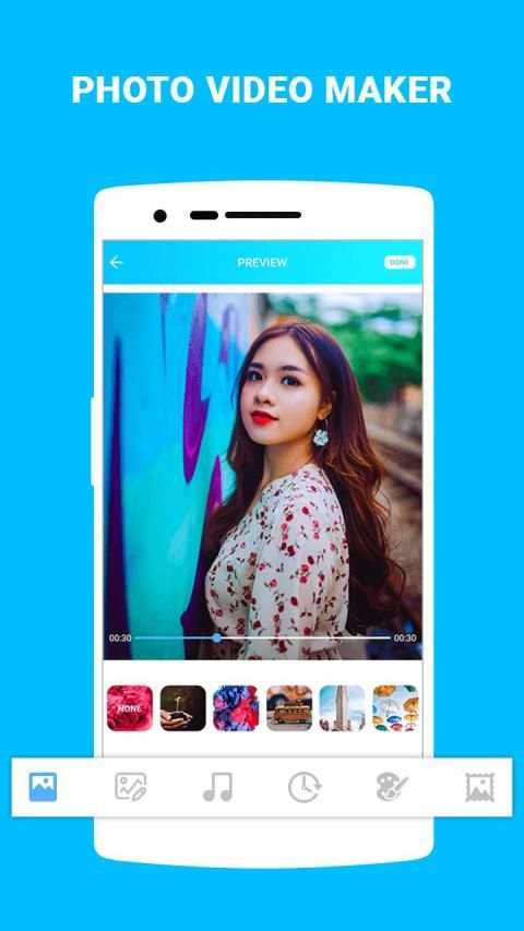 Photo video maker-Slideshow with music,Movie maker स्क्रीनशॉट 5